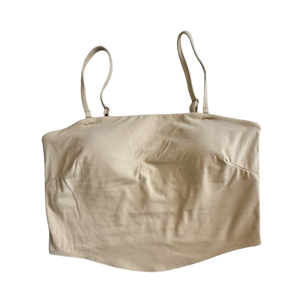 JoyLab Tan Strapless Top